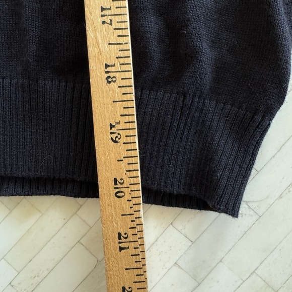 Jones New York Sport Open Cropped Black Cardigan Short Sleeve Womens L Viscose - Picture 8 of 8